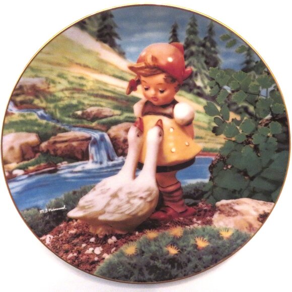 Hummel "Goose Girl" Danbury Mint Plate - Picture 1 of 3